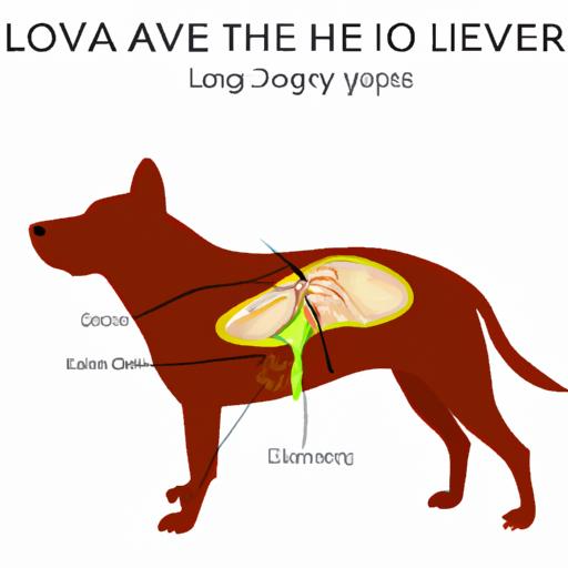 The liver affected by canine infectious hepatitis.
