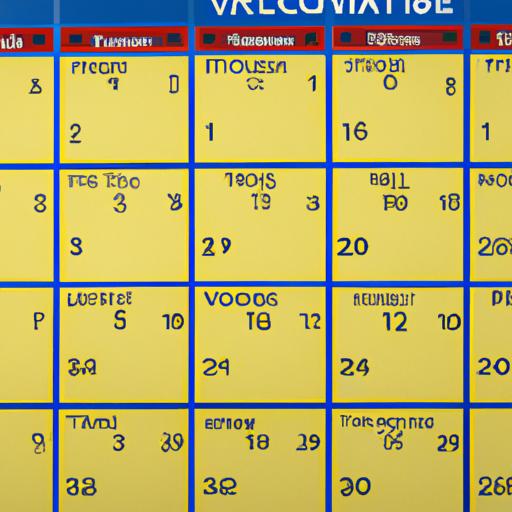 A canine vaccine schedule displaying the immunization guidelines