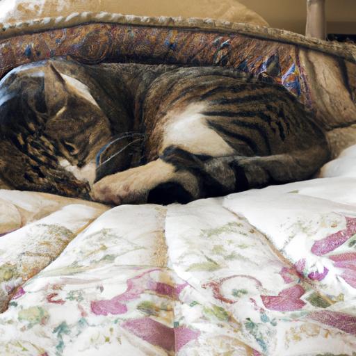 A cat taking a nap, following its natural sleep-wake cycle and circadian rhythms.