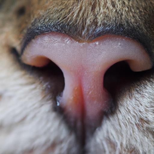 A cat's nasal cavity with a visible nasopharyngeal polyp.