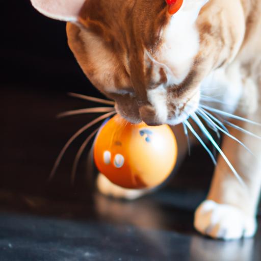 Interactive treat ball toys provide mental stimulation and physical exercise for cats.