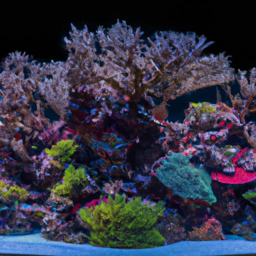 Coral art enhancing the beauty of a reef aquascape