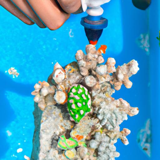Coral propagation techniques involve attaching coral fragments to frag plugs or substrates.