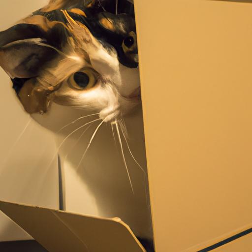 Curiosity piqued: A cat explores the mysteries within a box.