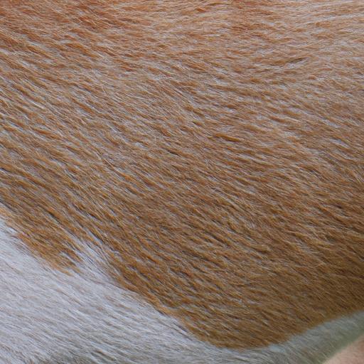 A dog's skin with visible signs of a common skin condition.