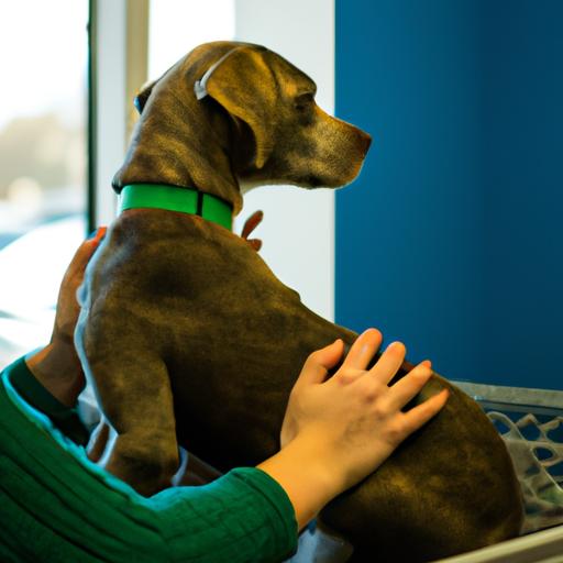 Gradual exposure to vet-related experiences can help your dog feel more at ease during vet visits.