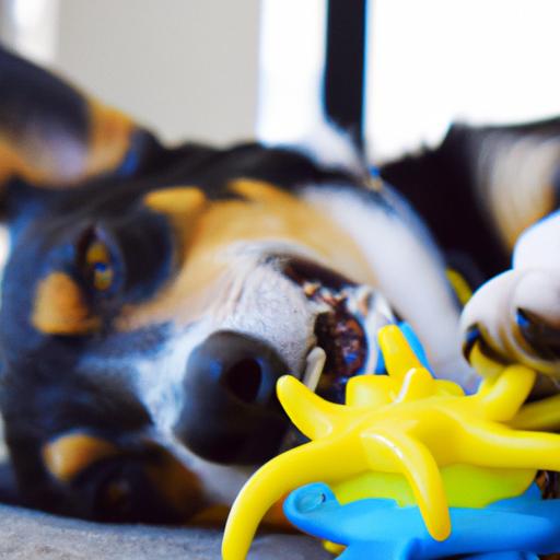 Interactive toys provide mental stimulation and physical exercise for dogs.