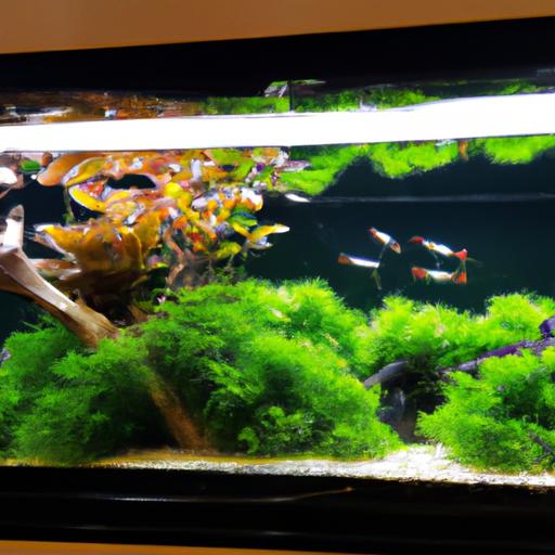 A happy goldfish tank with perfect conditions for your aquatic companions.