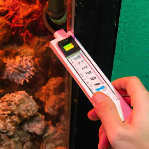 Measuring the temperature of a reef tank is crucial for proper temperature management.