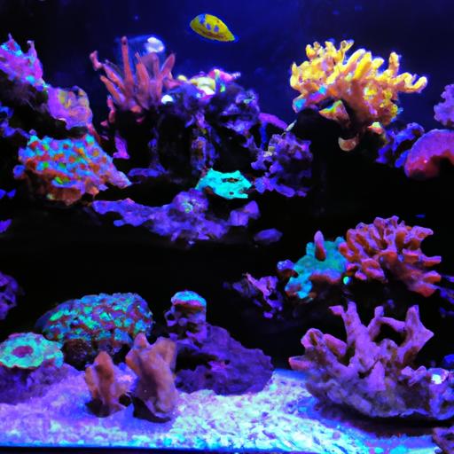 A stunning aquascape showcasing the key elements of coral reef design.