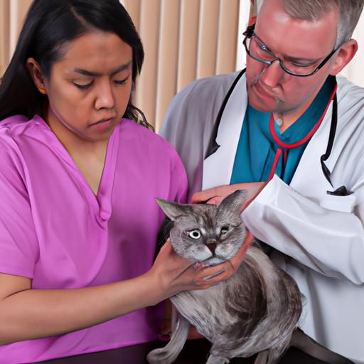 A veterinarian explaining feline pancreatic lipase immunoreactivity.